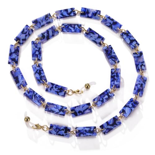 Image of kkjoy Acrylic Glasses Chain Colourful Squares Beach Holidays Sunglasses Holder Strap Eyeglass Lanyards for Women Men