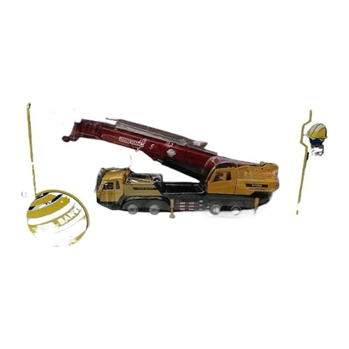 BEIBEINOYA 1:50 アルミニウム製クレーンモデル 重機玩具 可変長ブーム 液圧式アーム 上下可動フック 回転式操縦室 可伸縮スタビライザー 車両ドア開閉可能 本格的な金属製子供用おもちゃ 85017 黄/赤/緑/青 箱入り 7〜14歳男の子向け