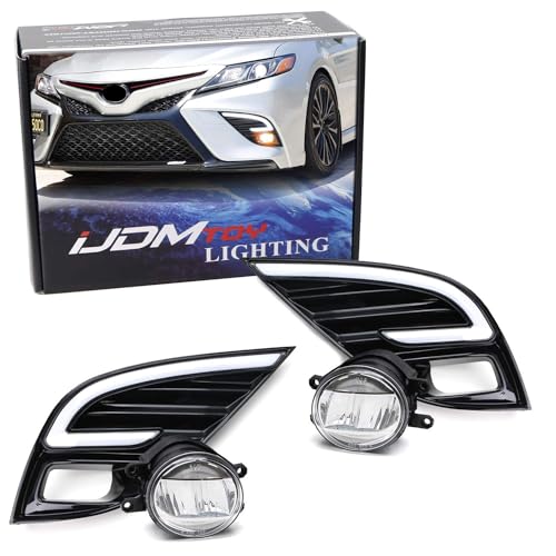 Kit de luces LED antiniebla amarillo ámbar para Toyota Camry 2018-2020 miniatura 1