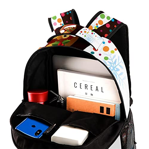 Mochilas ligeras de búho de Navidad y bolsos de hombro para viaje 4