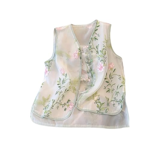 Camiseta sin mangas ligera de organza que disimula imperfecciones