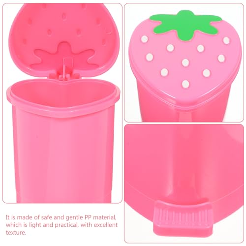 Mini caneca de basura de escritorio rosa 0.5L Kichvoe miniatura 6