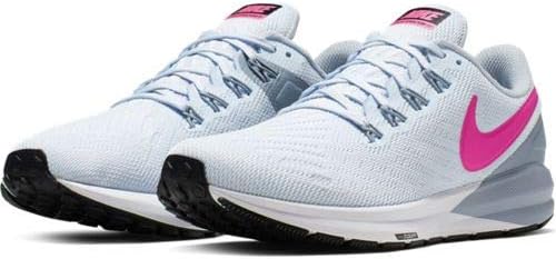 Nike womens Air Zoom Structure 22 Running 5 Big Kid Half Blue/Obsidian Mist/Black/Hyper Pink