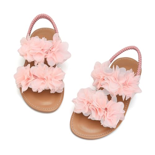 Image of Toddler Girls Sandals Summer Flats Dress Shoes for Baby Little Kids Girl