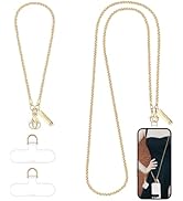 Amazon.com: Derraffina Metal Phone Chain, Crossbody