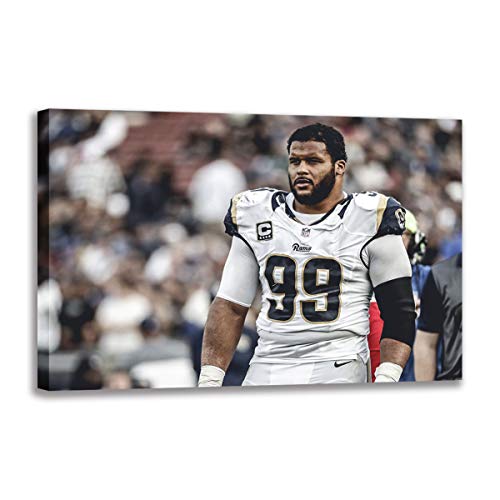 Toile Aaron Donald Los Angeles Rams pour décoration murale chambre