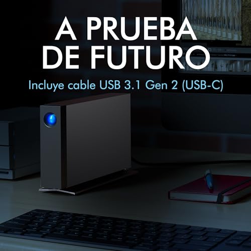 LaCie d2 Professional 8TB — USB‑C Disco duro externo de sobremesa, para Mac y Windows — incluye Rescue Data Recovery - imagen 5