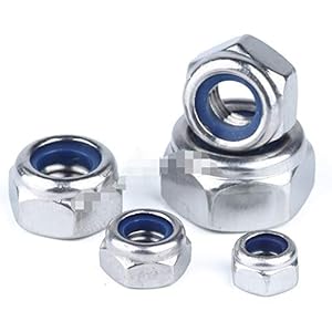 50st DIN985 M2 M2.5 M3 M4 M5 M6 M8 304 roestvrij staal Nylon Self-locking Hex Nuts Slotmoer Slip Lock Nut HW020 (Size…
