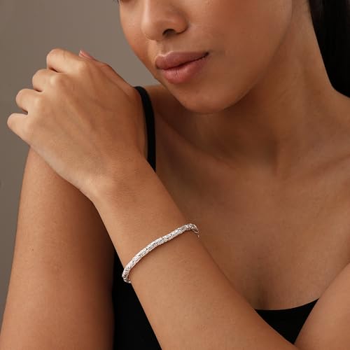 LeCalla 925 Sterling Silver Byzantine Bracelet for Women | Italian 4MM Round Handmade Classic Byzantine Link Chain Bracelet 7.5 Inches, Made in Italy3