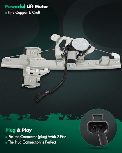 Image of SCITOO Power Window Regulator and Motor fit for 2006 2007 2008 2009 2010 for Hummer H3 Rear Left Side 741-202