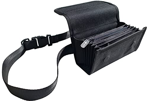 Sacoche monnayeur toile imperméable serveur serveuse fermeture aimants compartiment zippé