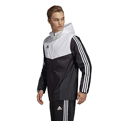 adidas Men\'s Tiro Windbreaker, Black/White, X-Large