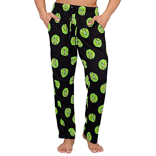Underboss Rick and Morty Adult Dimension Portal T-Shirt and Lounge Pants Pajama Set3