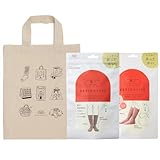 [オカモト] 靴下サプリ まるでこたつソックス レディース 2足セット あったか 冷え対策 冬 防寒 ルームソックス トート モカブラウン×コーラルピンク 942-971