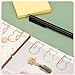 PATIKIL 50 Pcs Cat Shape Paper Clip, Metal Cute Small Paper Clamp Clips for Office Supplies Craft Scrapbook Document Note Sorting, Electroplating, Gold