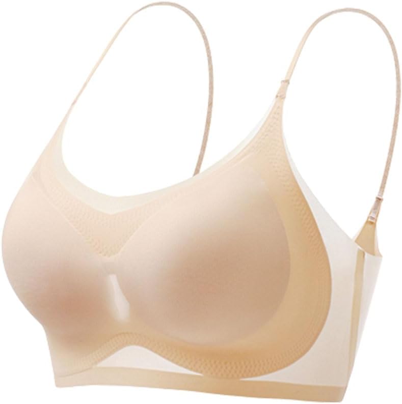 WindyBra - Summer Seamless Ultra-Thin Plus Size Ice Silk Comfort Bra, Breathable Cool Lightly Sports Bra