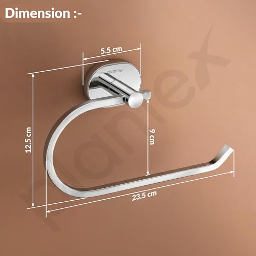 Image of Plantex J4 Stainless Steel Towel Hanger for Wash Basin /Hand Towel Hanger /Napkin Holder for Wash Basin /Bathroom Accessories (Chrome Finish) Onix