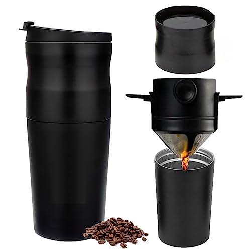Cafeteira Portátil Café Expresso Com Moedor e Copo UnyHome UD230109