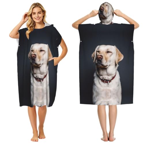 Serviette de plage poncho adulte microfibre : séchage et change