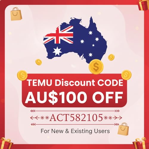 Couverture de ௹₰⫸Australia &rarr; TEMU DIscount CODE AU$100 off❖ ACT582105❖For New & Existing Users