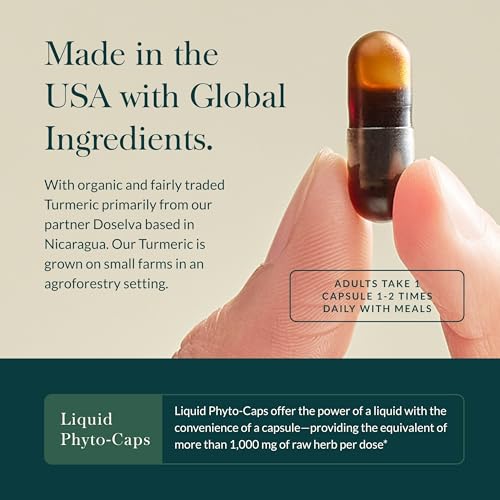 Gaia Herbs Turmeric Supreme Extra Strength - Supports Occasional Swelling from Normal Wear & Tear - with Turmeric Curcumin & Black Pepper - 120 Vegan Liquid Phyto-Capsules (Up to 120-Day Supply)