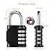 NAGE Gym Locker Locks with Code, 4 Digit Lock Resettable, Outdoor Lock Combination Weatherproof for Gym School Sports Locker, Fence, Gate, Toolbox, Case, Hasp Storage (2 Pack, Black and Silver)