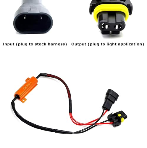 Kit decodificador resistivo iJDMTOY para luces LED 9005/9006/H10 miniatura 3