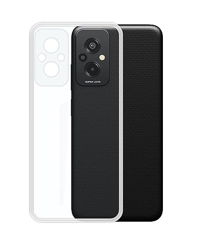 Image of COVERBLACK Rubber Back Cover for Mi Poco M5 -MZB0CEZIN - Transparent