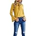 Geccinice Women's Blouses Loose Casual Bow Ties Neck Chiffon Shirts Long Sleeves Tops (S(US Size 4-6), Yellow)