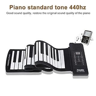 Sharainn Piano Portable de 61 Touches,Clavier de Piano 61 Touches,Piano Roll Up Pliable,Clavier de Piano 128 Sons (C3… - Les Beatles, Paul McCartney, John Lennon, RIngo Starr, George Harrison Sharainn Piano Portable de 61 Touches,Clavier de Piano 61 Touches,Piano Roll Up Pliable,Clavier de Piano 128 Sons (C3… – Image 3