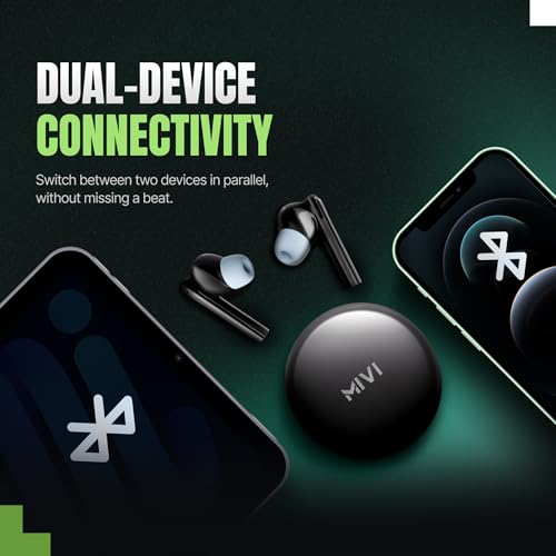 Mivi DuoPods Horizon TWS Earbuds, Blue Midnight Black - Image 8
