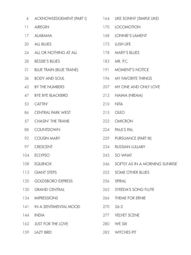 John Coltrane: Omnibook: Noten für Instrument(e) in b: For B-Flat Instruments
