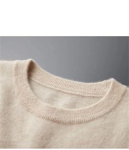 Men's Seamless Crew Neck Knitwear Sweater Lightweight Slim Fit Knitted Pullover Bottoming Sweater2