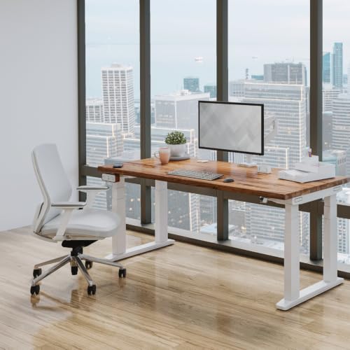 Image of UPLIFT DESK Envoke Ergonomic Office Chair - Adjustable Lumbar Support, Mesh Back, Synchro-Tilt Recline Home Office Desk Chairs with 3-Way Arms, 300 lb Capacity (Fog)