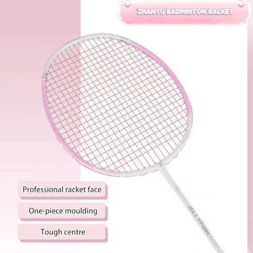 Raquettes de badminton légères pack de 2 raquettes d'entraînement en carbone - 2