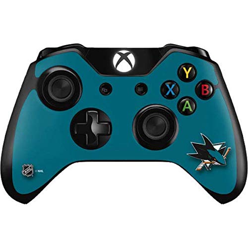 Skinit Decal Gaming Skin Compatible with Xbox One Controller - Officially Licensed NHL San Jose Sharks Solid Background Design