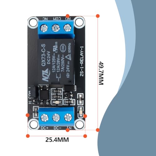 Innfeeltech 6pcs DC 24V Relaismodul 1 Kanal Relais mit Optokoppler High oder Low Level Trigger Erweiterungsplatine