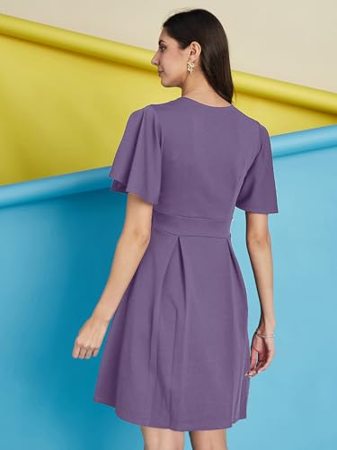 Robe une pièce en Lycra stretch Selvia coupe évasée - 2