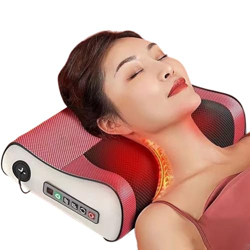 Masajeador De Cuello Y Hombros - Masajeador Cervical Mujer | Dispositivo Portátil con Función Calor para Hogar Oficina Coche Viajes Regalos Cumpleaños Navidad Día de la Madre