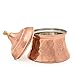 Copper Bowl with Lid, for Sugar Coffee Candy Chocolate Salt Pepper Spices Tea, holds 11 fl oz, Handmade by Mandalina Magic