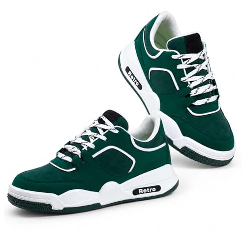 Image of CHICAGO-01 Stylish Casual Mid Top Sneaker and Trendy Shoes with Laces for Men & Boys, Perfect, College, Parties and Outings, Lightweight, Comfortable, and Durable for All-Day Use