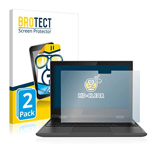 BROTECT Protector Pantalla para Lenovo 300e (2da Gen.) Protector Transparente (2 Unidades) Anti-Huellas