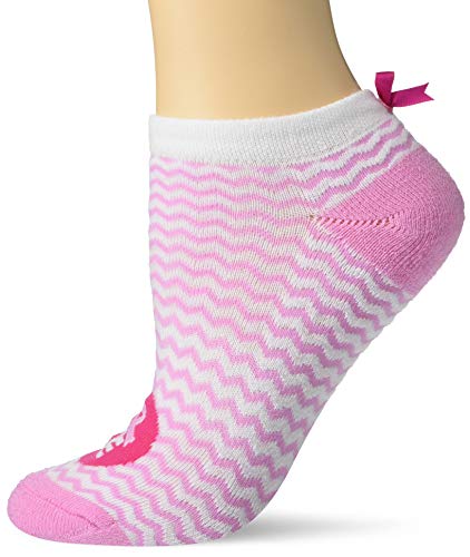 K. Bell Women's Fashion Novelty No Show Socks, Chevron ribbon (White), Shoe Size: 4-10