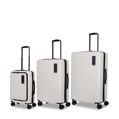 Image of VENTEX Hard Luggage Trolley Bag (Egg White, Set of 2 (20-Inch + 28-Inch))