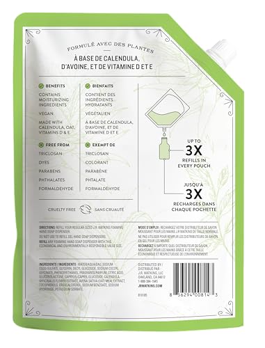 J.R. Watkins Liquid Foaming Hand Soap Aloe and Green Tea Refill, Pack of 1 - Thumbnail 2