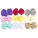 Bestjybt 9PCS Sweet Babys Girls Chiffon Flower Elastic Bow Headband Head Wrap Turban Knot Hairband