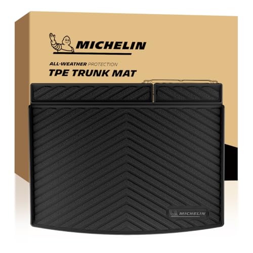 Image of Michelin Vehicle Mats for 2021-2026 Suburban /GMC Yukon XL, Trunk Liner | Fit Cadillac Escalade ESV, Not Fit 8 /9 Seats /Yukon /Escalade, All-Weather Cargo Mats, Custom Fit, Non Slip, Premier