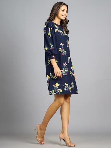 Image of Ravaiyaa - Attitude is everything Womens Soft Crepe Silk Casual Dress Summer Floral Printed Dress Ladies Tank Midi Sundress