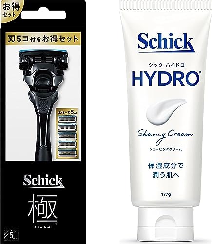 Schick(�V�b�N) �� KIWAMI 5���n �R���{�p�b�N �z���_�[(�n�t��+�֐n4�R��) + �n�C�h�� �V�F�[�r���O�N���[�� 177g �E��� �J�~�\�� �y�Z�b�g�����z