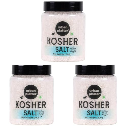 Image of Urban Platter Kosher Salt, 300g / 10.8oz [All Natural & Coarse], White (Pack of 3)